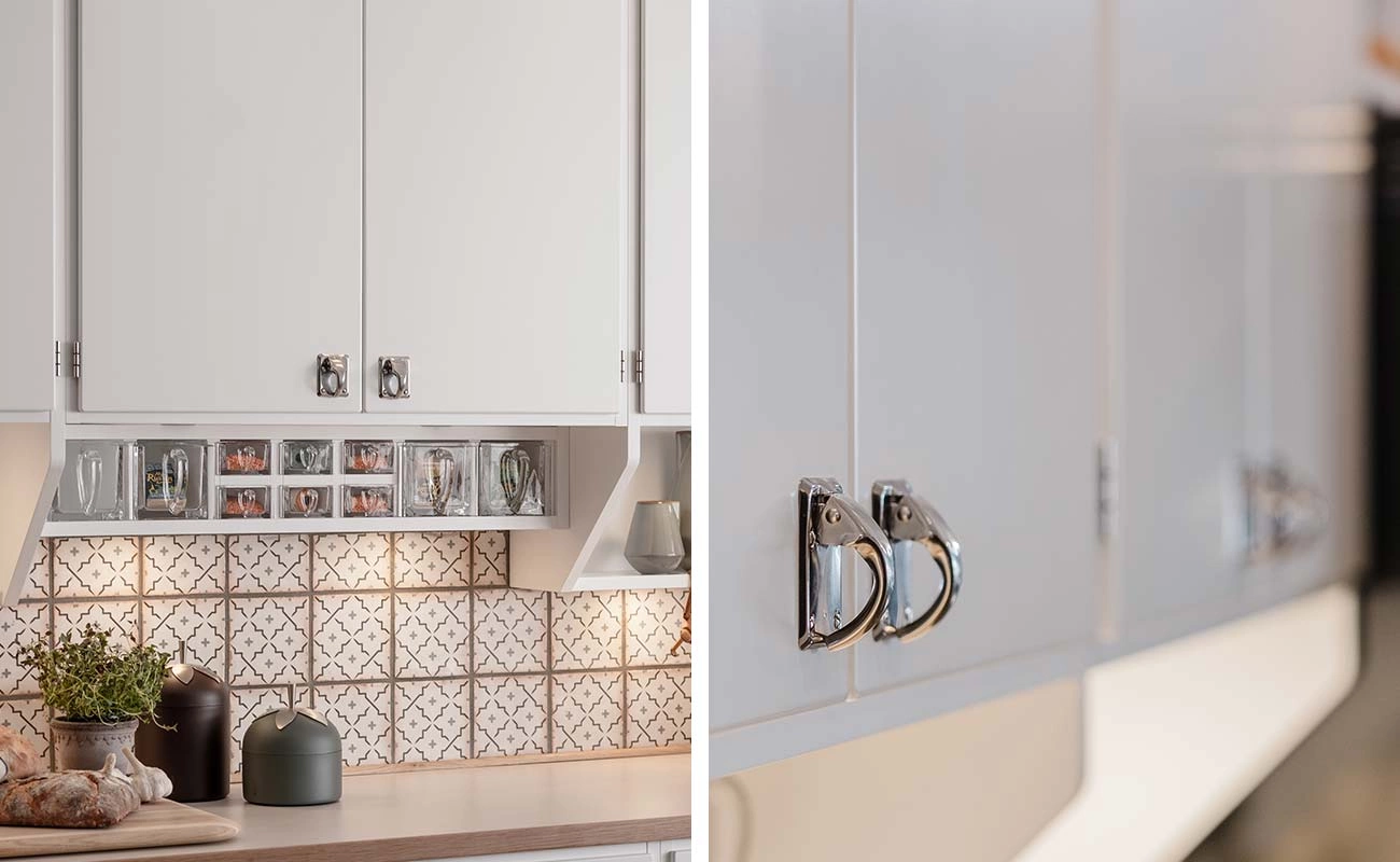 Beslag i ett kök som har handlats online